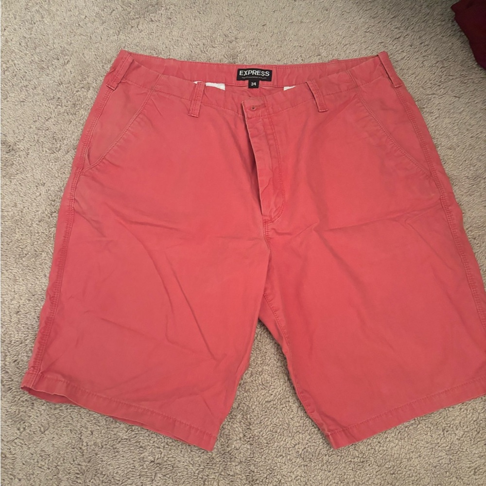 Express Men's Coral Shorts